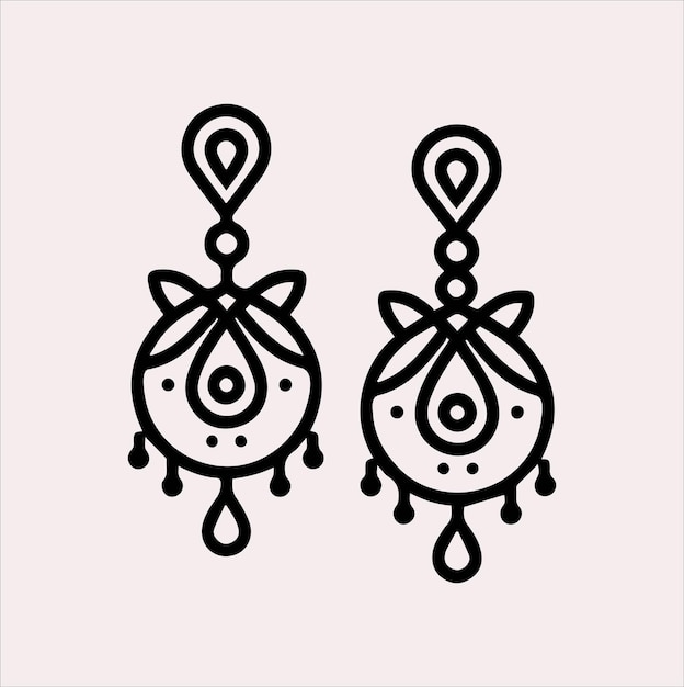 Icono de pendiente Icono de ilustración de silueta vectorial sobre un fondo blanco