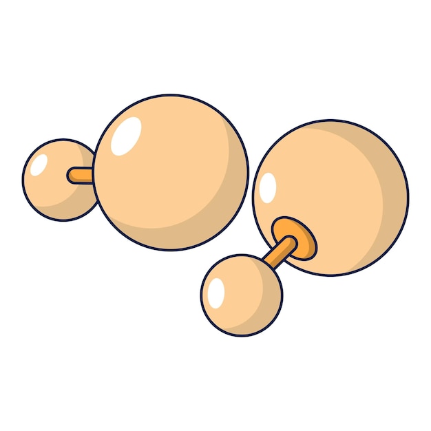 Icono de pendientes Ilustración de dibujos animados de icono de vector de pendientes para diseño web