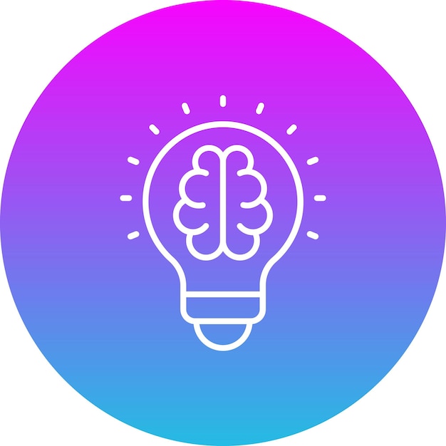 El icono del pensamiento creativo