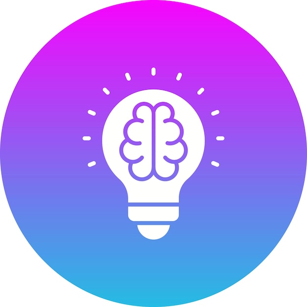 El icono del pensamiento creativo