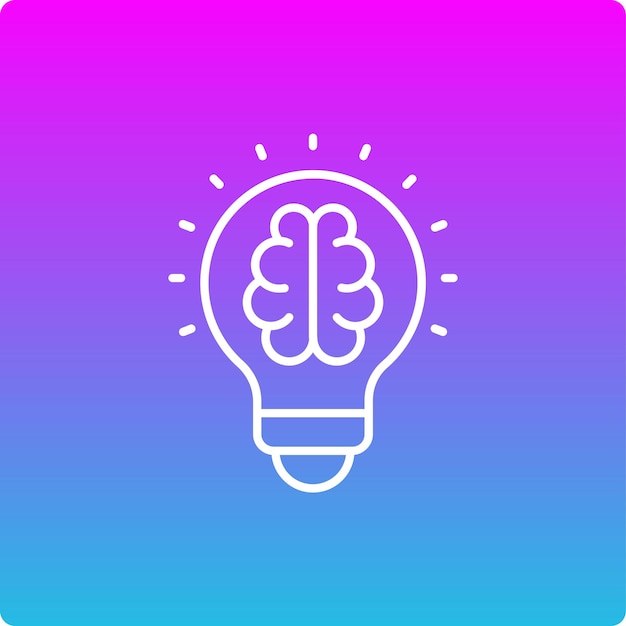 El icono del pensamiento creativo