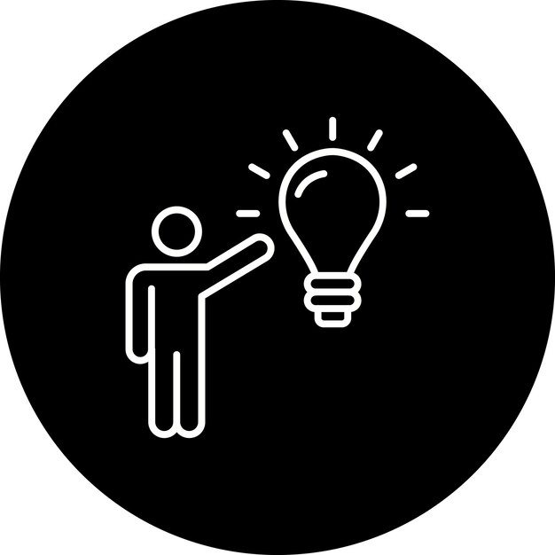 El icono del pensamiento creativo
