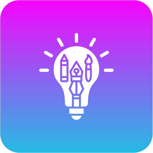 Icono del pensamiento de diseño