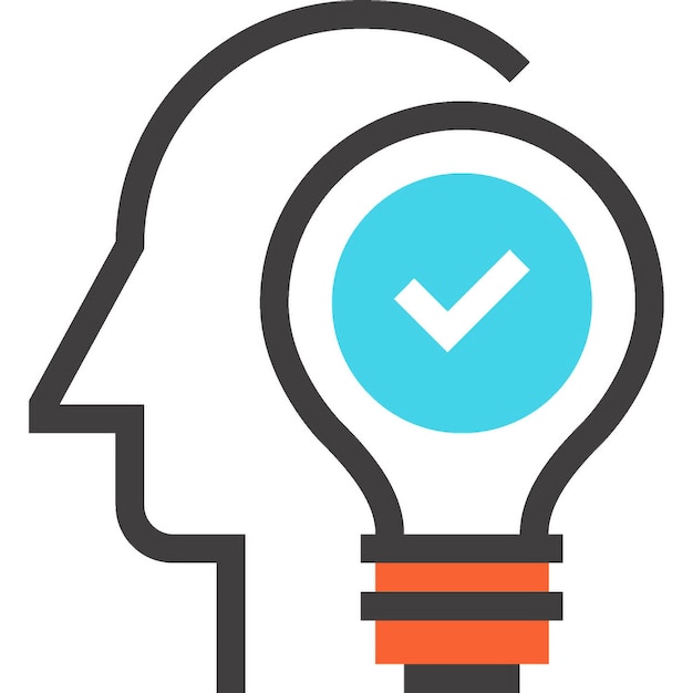 icono de pensamiento empresarial