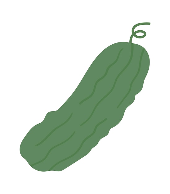Icono de pepino fresco ilustración vectorial