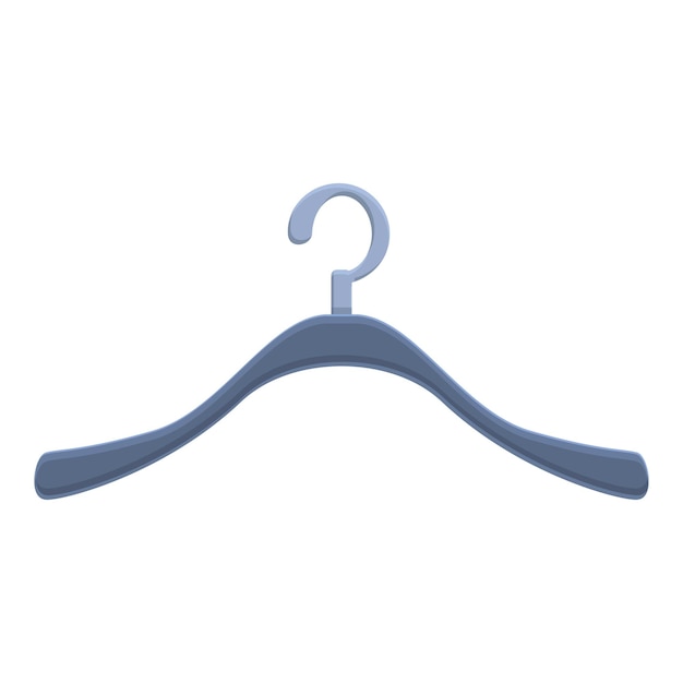Icono de percha de ropa Caricatura de icono de vector de percha de ropa para diseño web aislado sobre fondo blanco