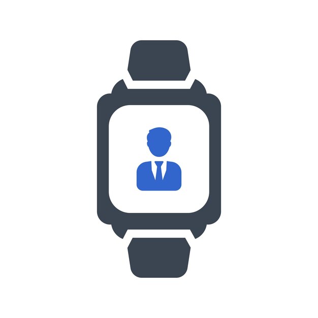 El ícono del perfil de la cuenta del reloj inteligente
