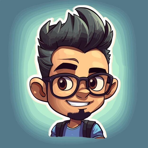 Vector icono de perfil dibujado a mano personaje avatar