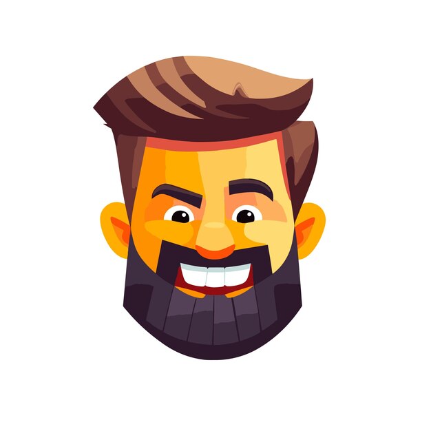 Vector icono de perfil dibujado a mano personaje avatar