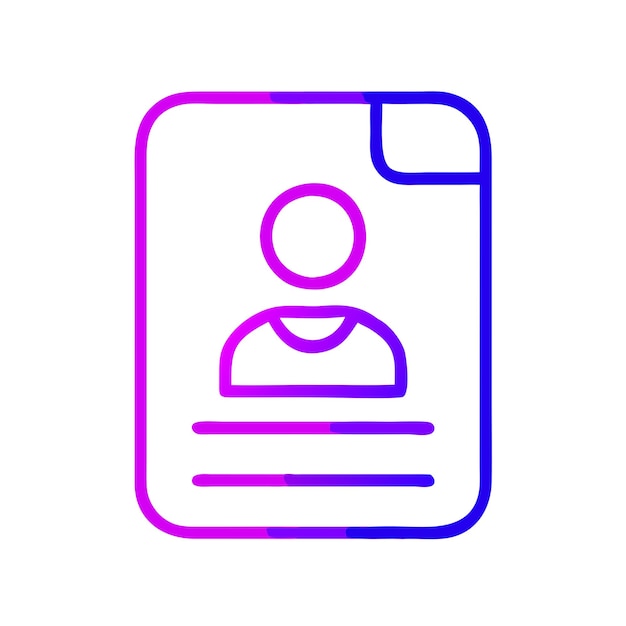 Ícono de perfil plano Ilustración de capa vectorial PNG transparente