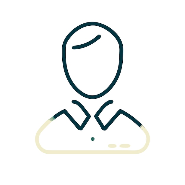 Ícono de perfil plano Ilustración de capa vectorial PNG transparente