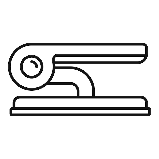 Icono de perforador de documentos Icono de vector de perforador de documentos de contorno para diseño web aislado sobre fondo blanco