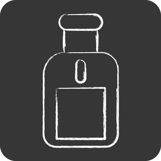Icono Perfume relacionado con el Eid Al Fitr símbolo islámico del ramadán ilustración simple