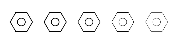 Ícono de perno Signo del logotipo del vector