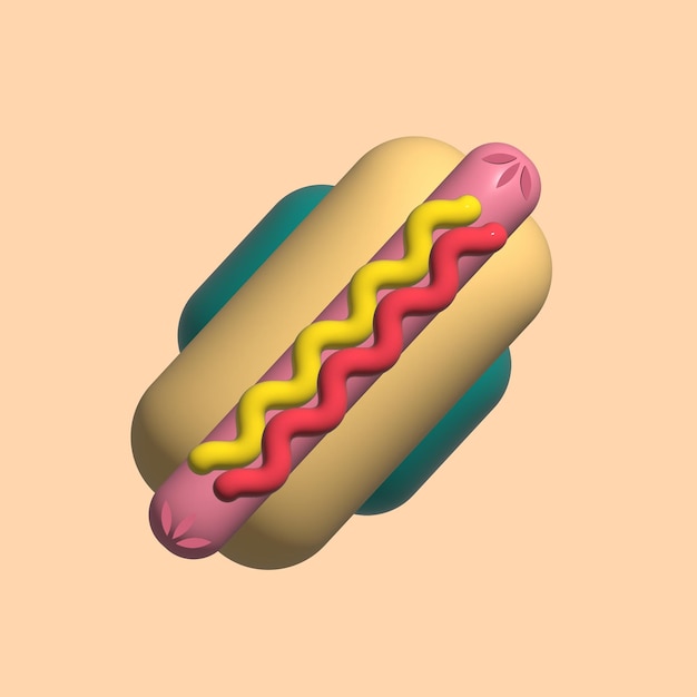 El icono del perrito caliente