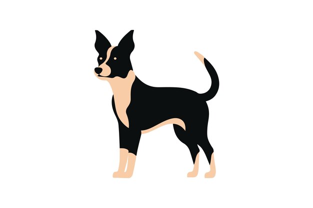 Vector el icono del perro de basenji