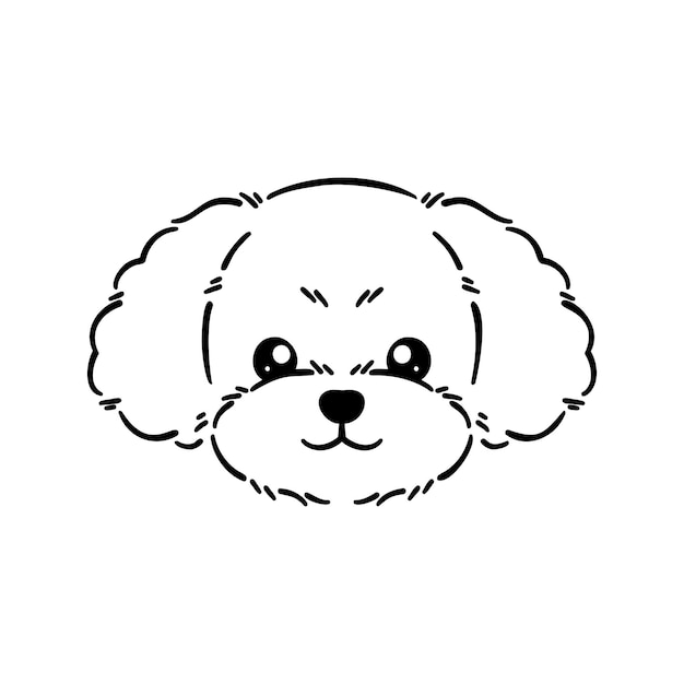 icono de perro vector lindo