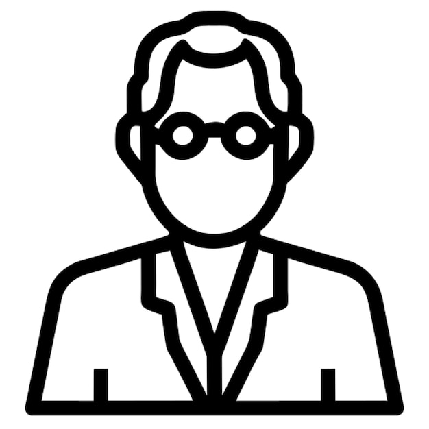 Vector icono de persona de edad avanzada