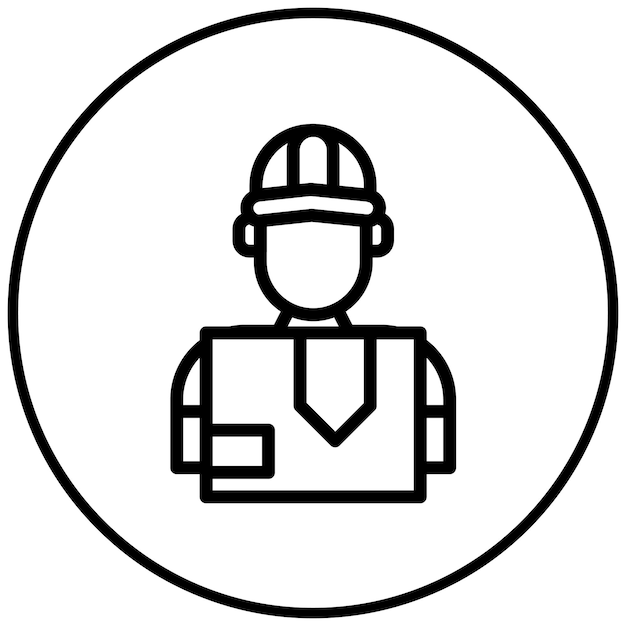 Icono de la persona de la entrega