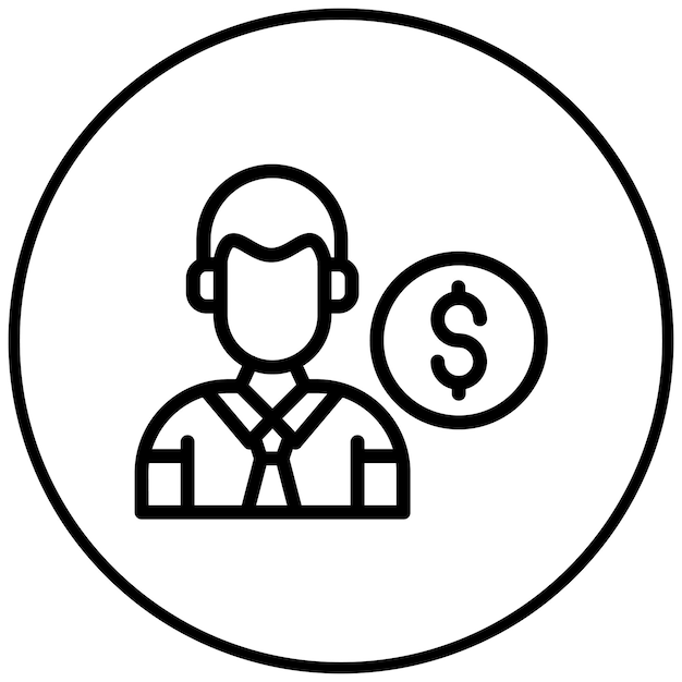 El ícono de la persona de negocios