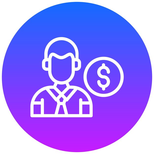 El ícono de la persona de negocios