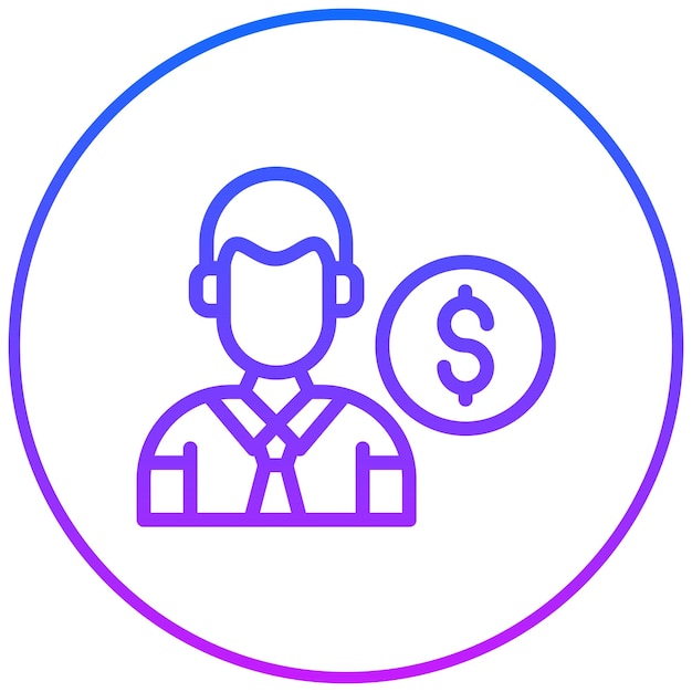 El ícono de la persona de negocios