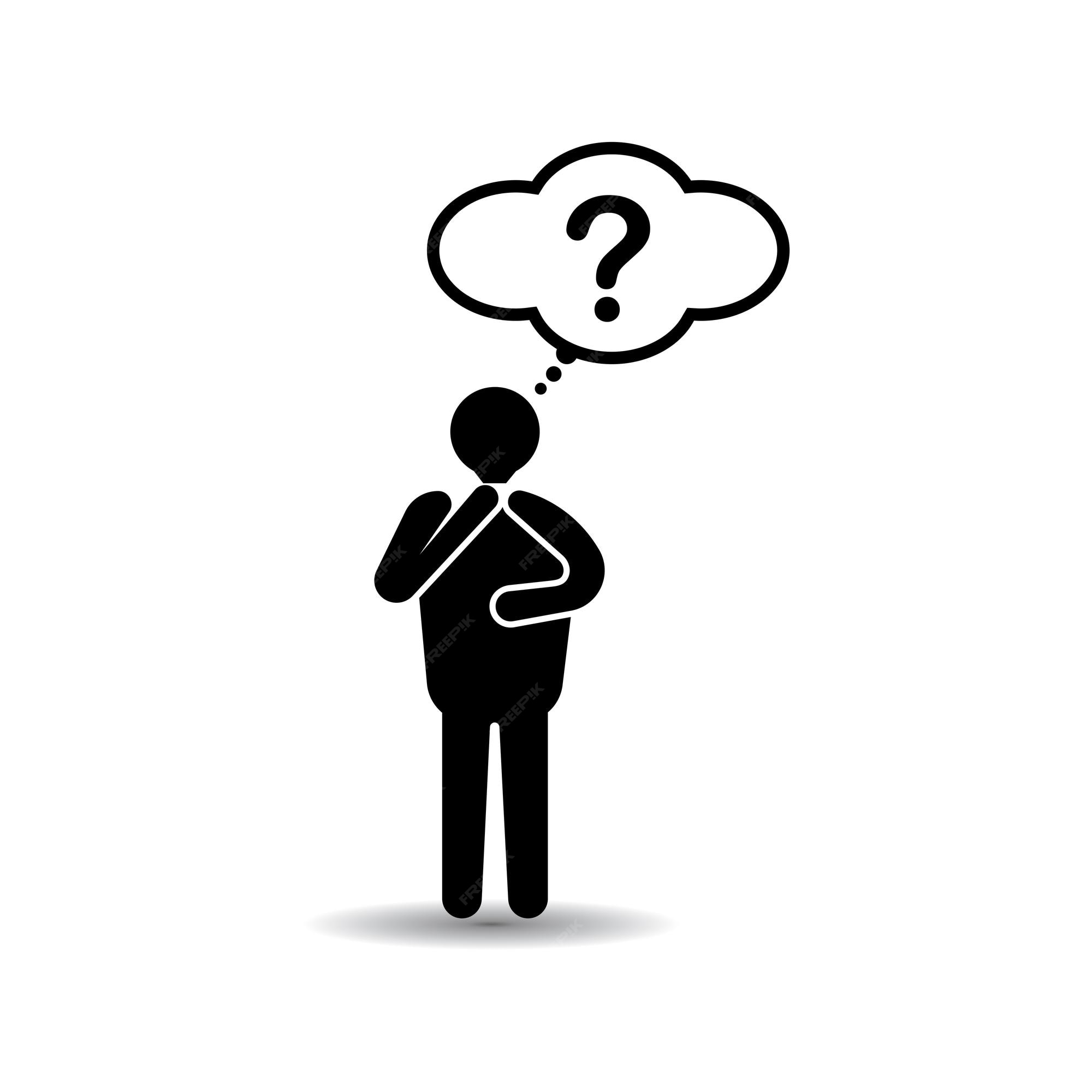 Icono De Persona Pensante Vector Premium icono-de-persona-pensante-vector-premium