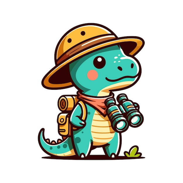 icono de personaje de aventura dinosaurio