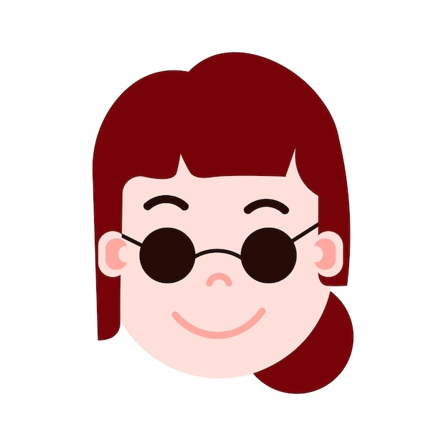 Icono de personaje emoji cabeza chica