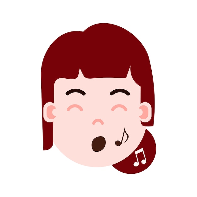 icono de personaje emoji cabeza chica