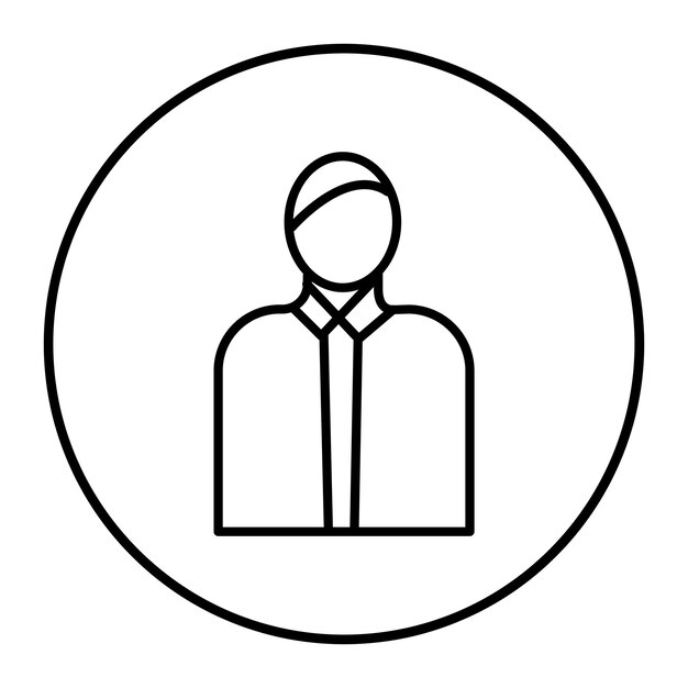 Icono del personal masculino