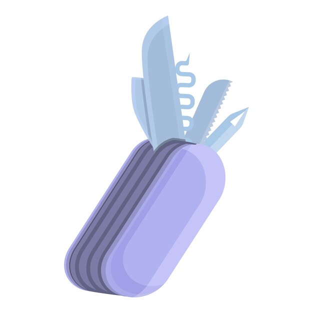 Icono personal multiherramienta Caricatura de icono de vector personal multiherramienta para diseño web aislado sobre fondo blanco