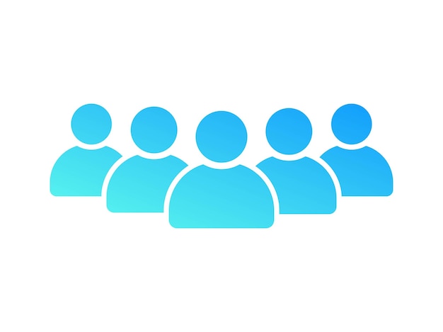 Icono de personas Colección de símbolo vectorial en fondo blanco Ilustración vectorial.