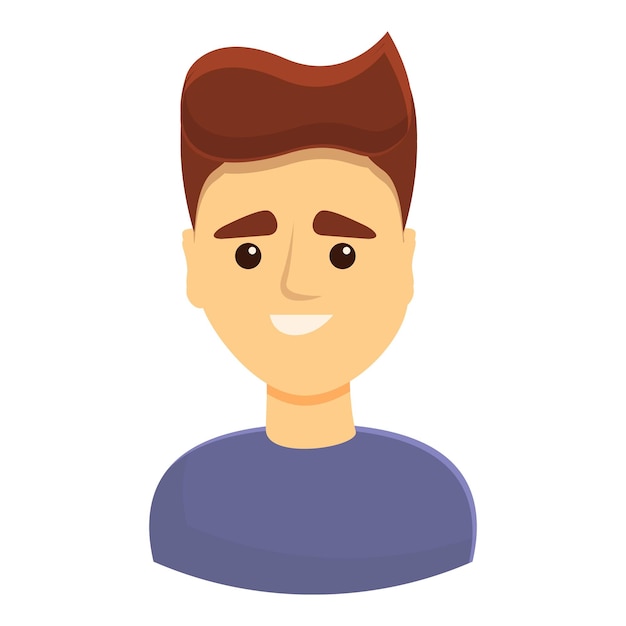 Icono de personas sonrientes Icono vectorial de personas sonríentes para el diseño web aislado sobre fondo blanco