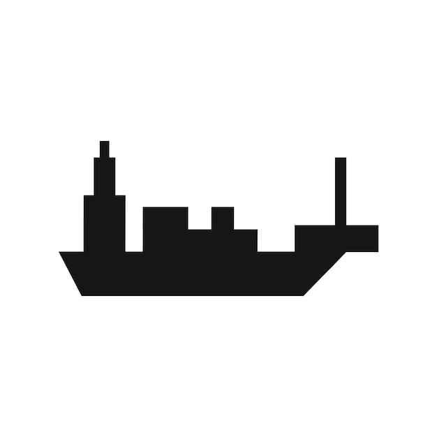 Vector icono de pesca de barco de vector ilustración simple de icono de vector de pesca de barco para web