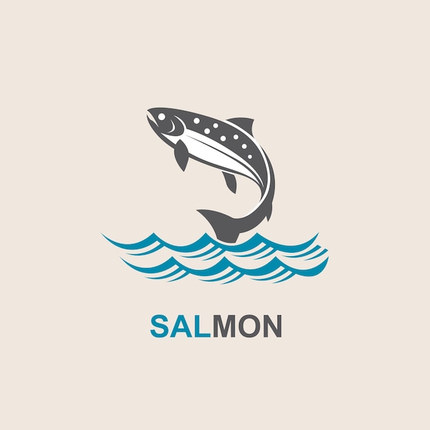 Icono de pescado salmón