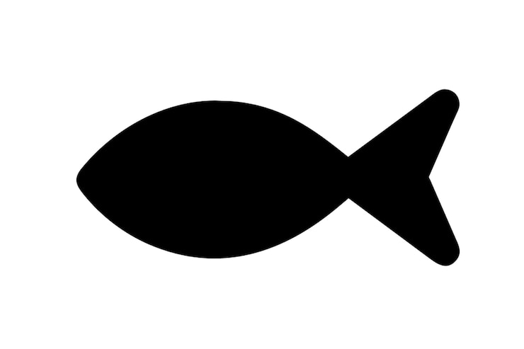Vector icono de pescado