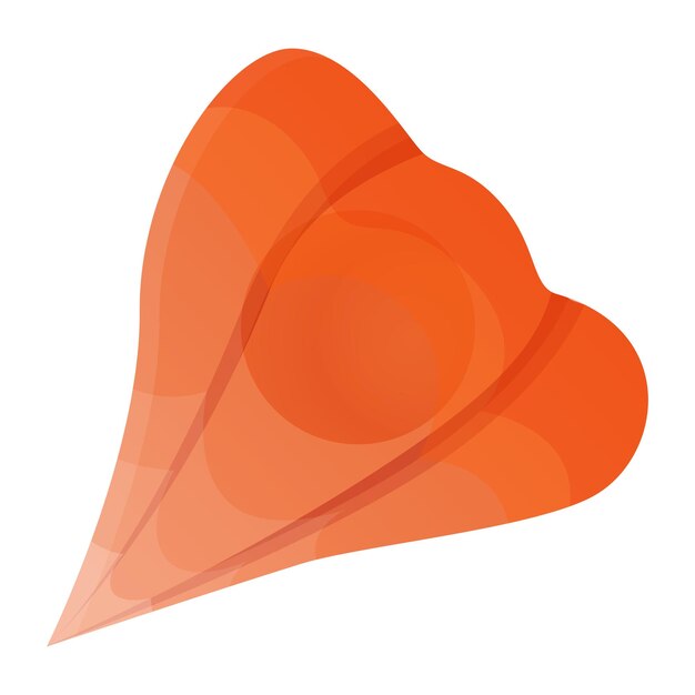 Icono de physalis de cereza Caricatura de icono de vector de physalis de cereza para diseño web aislado sobre fondo blanco
