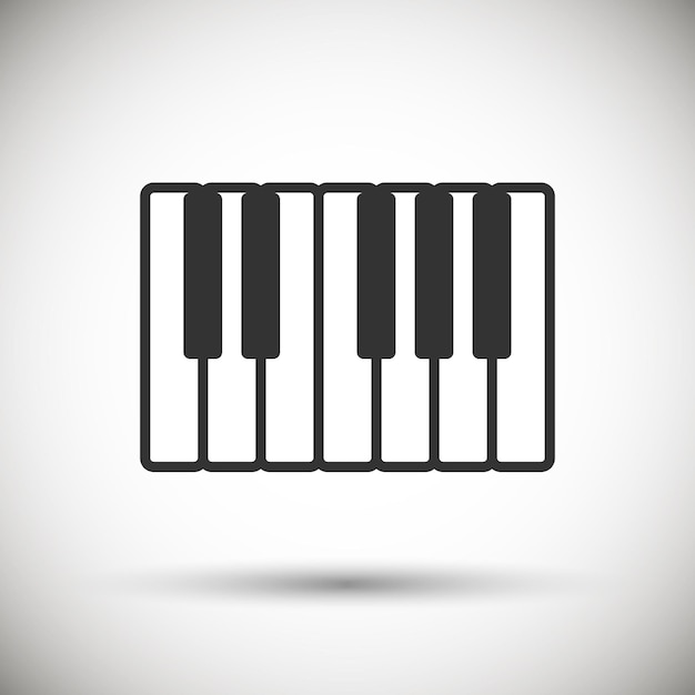 Vector icono de piano aislado en el fondo. ilustración vectorial ep 10.