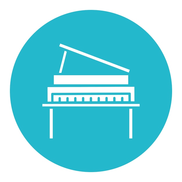 Icono de piano de madera