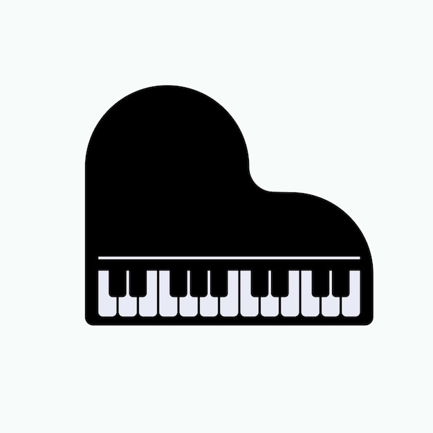 Icono de piano Símbolo de instrumento musical para presentación de diseño Elements de sitio web o aplicaciones