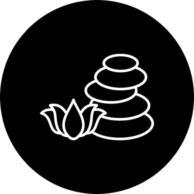 Icono de piedra caliente