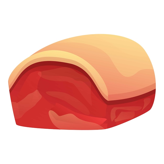 Icono de piel de carne de cerdo Icono vectorial de piel de sangre de cerdo para diseño web aislado sobre fondo blanco