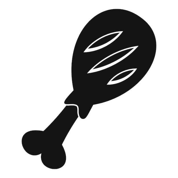 Icono de pierna de cerdo Ilustración sencilla del ícono vectorial de piernas de cerdo para la web