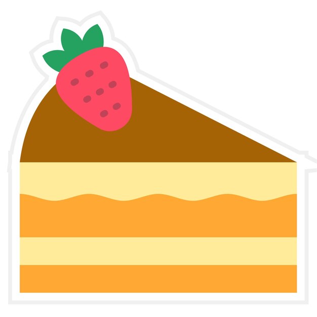 Icono de la pieza de pastel