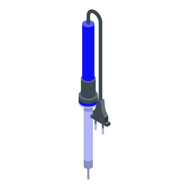 Icono de piezas de soldador Isométrico de icono de vector de piezas de soldador para diseño web aislado sobre fondo blanco