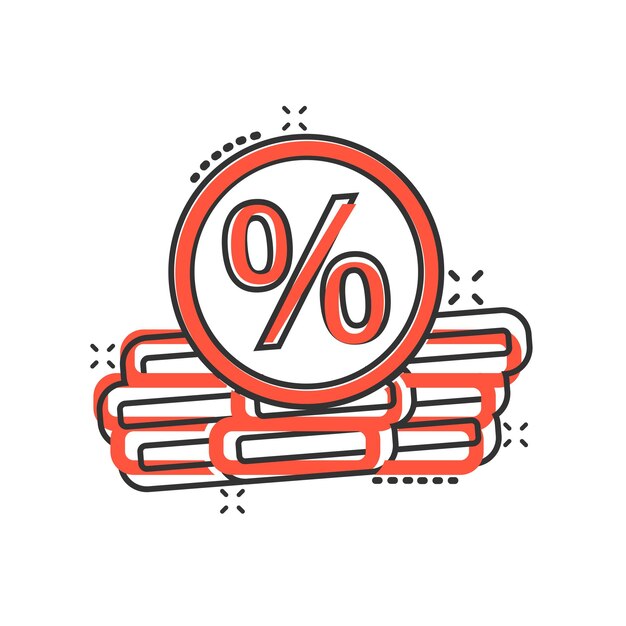 Icono de pila de monedas en estilo cómic Ilustración de vector de dibujos animados de moneda de dólar sobre fondo blanco aislado Concepto de negocio de efecto de salpicadura de dinero apilado