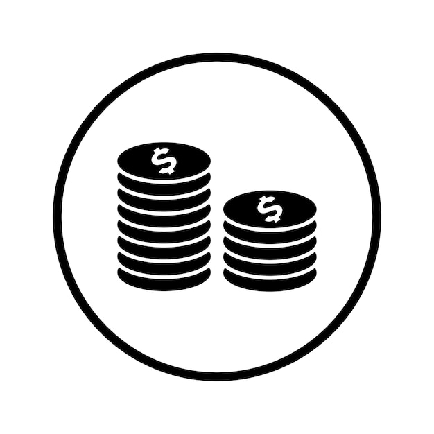 Icono de la pila de monedas