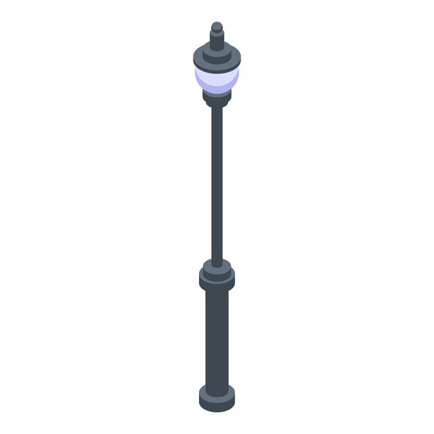 Icono de pilar de luz Isométrico del icono de vector de pilar de luz para diseño web aislado sobre fondo blanco