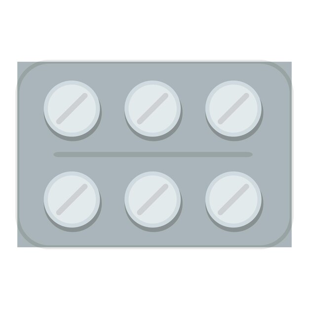 Icono de píldoras Caricatura de icono de vector de píldoras para diseño web aislado sobre fondo blanco